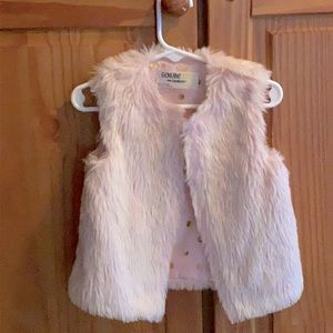 Oshkosh baby girl faux fur vest